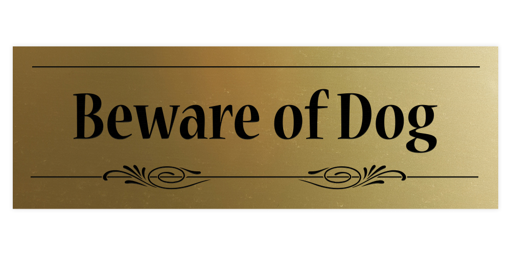 Decorative Beware of Dog Sign - Picture 8 of 16