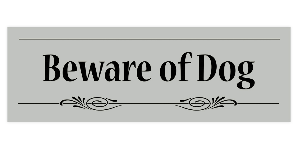 Decorative Beware of Dog Sign - Picture 10 of 16