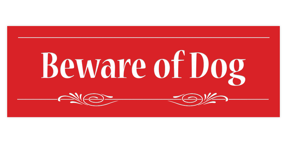 Decorative Beware of Dog Sign - Picture 11 of 16