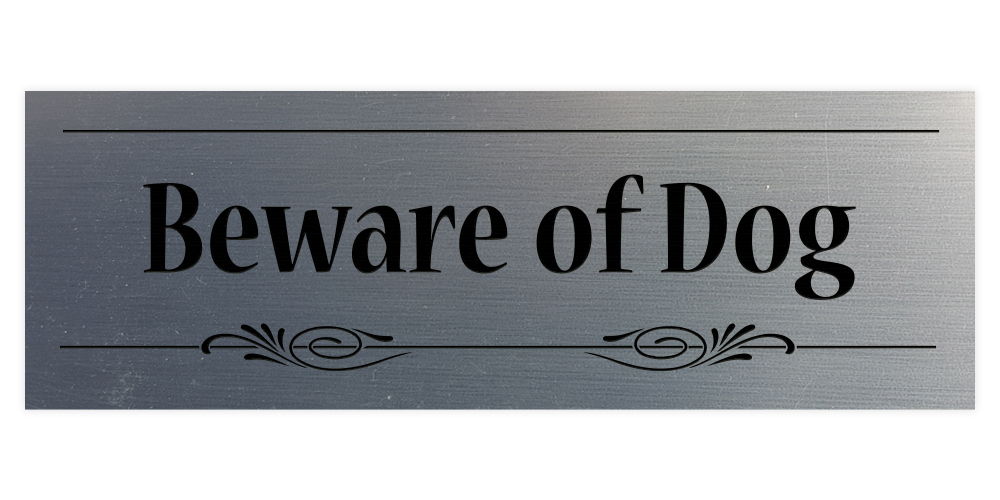 Decorative Beware of Dog Sign - Picture 14 of 16