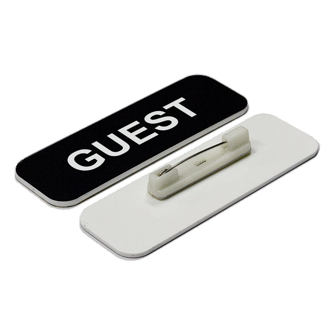 Guest 1 x 3" Name Tag, (3 Pack)