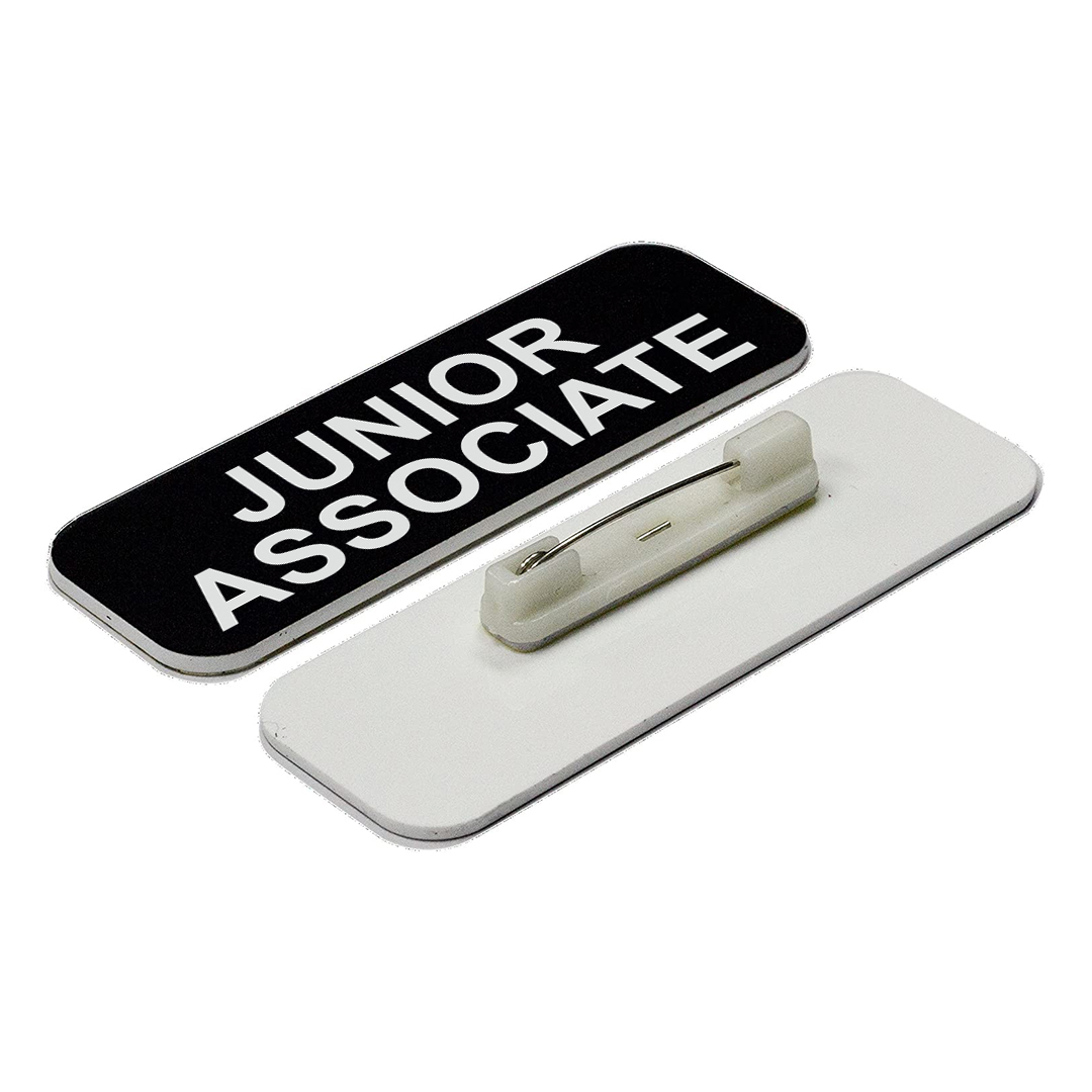 Junior Associate 1 x 3" Name Tag, (3 Pack)