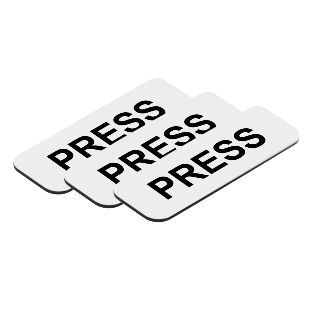 Prensa 1 x 3" Nombre Etiqueta/Insignia, (Paquete de 3) - Imagen 21 de 26