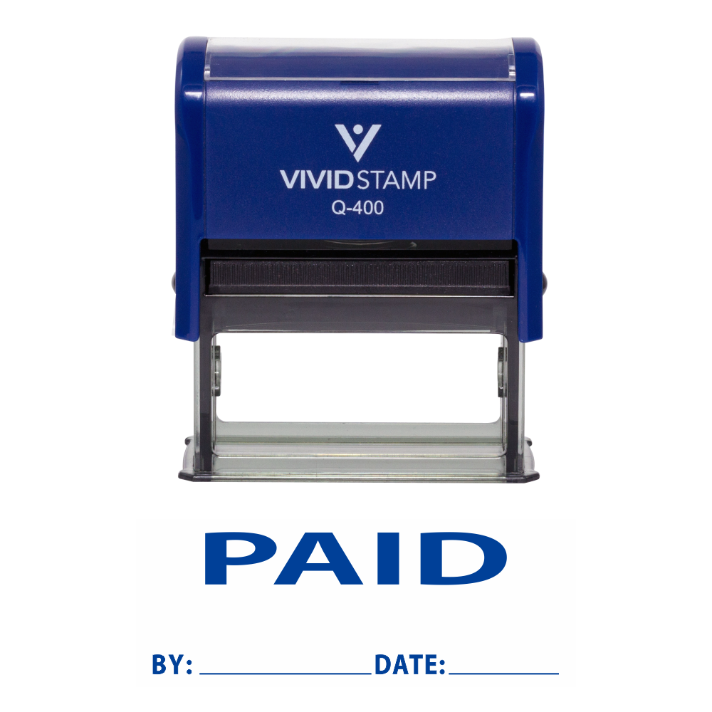 Selbstfärbender Gummistempel nach Datum bezahlt - Bild 10 von 10