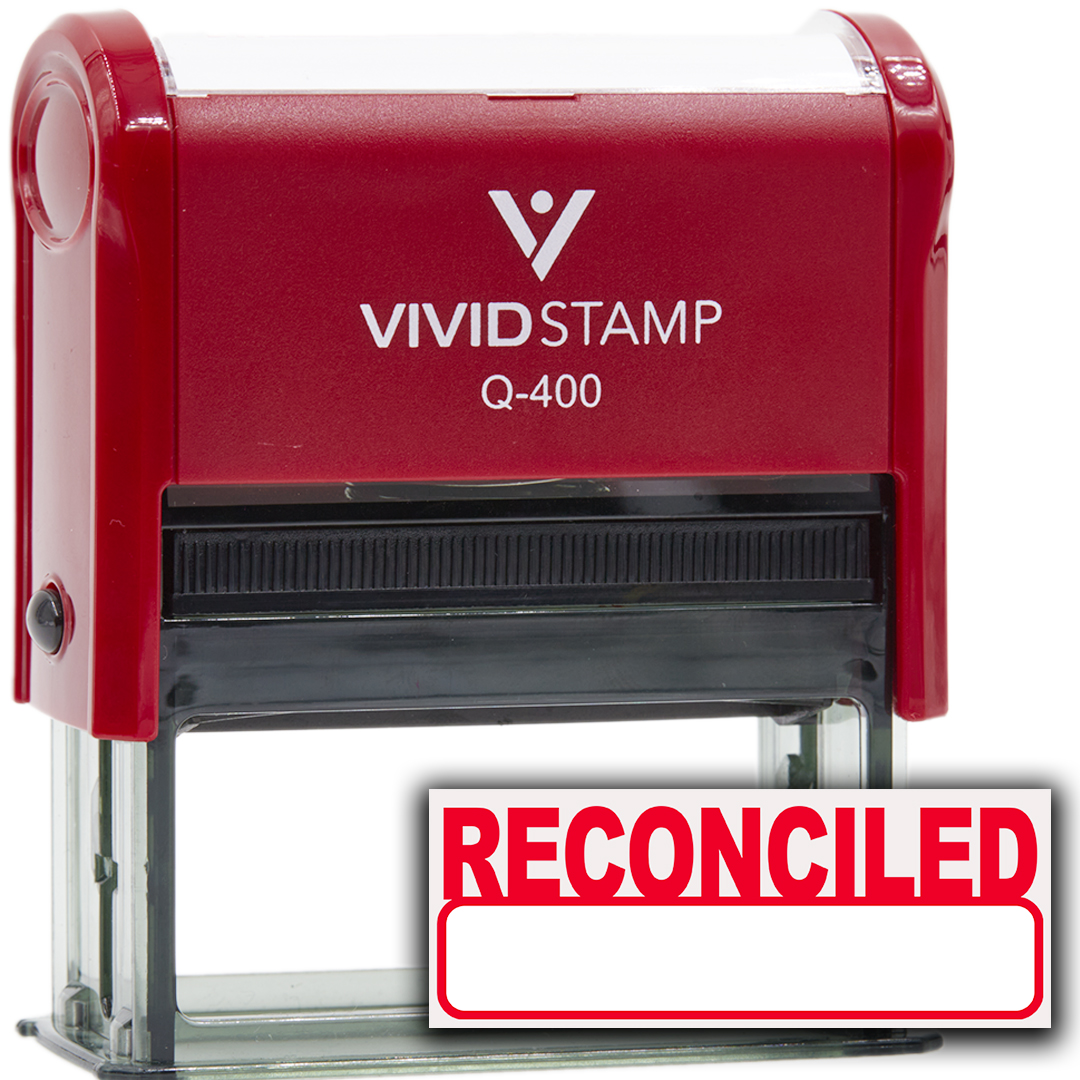 Basic Reconciled Self Inking Rubber Stamp | eBay