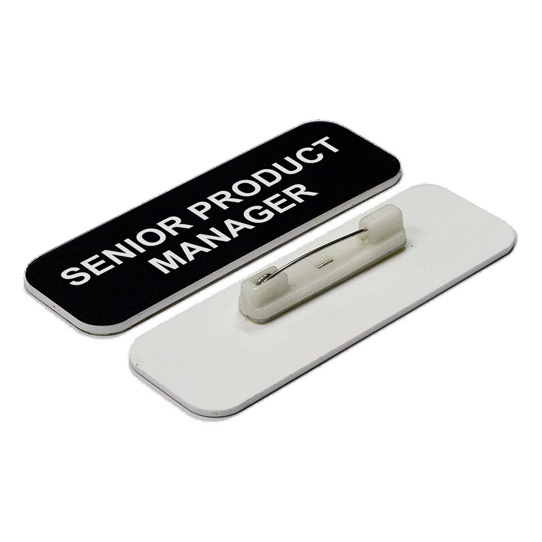 Senior Product Manager 1 x 3" Name Tag/Badge, (3 Pack) - Picture 19 of 19