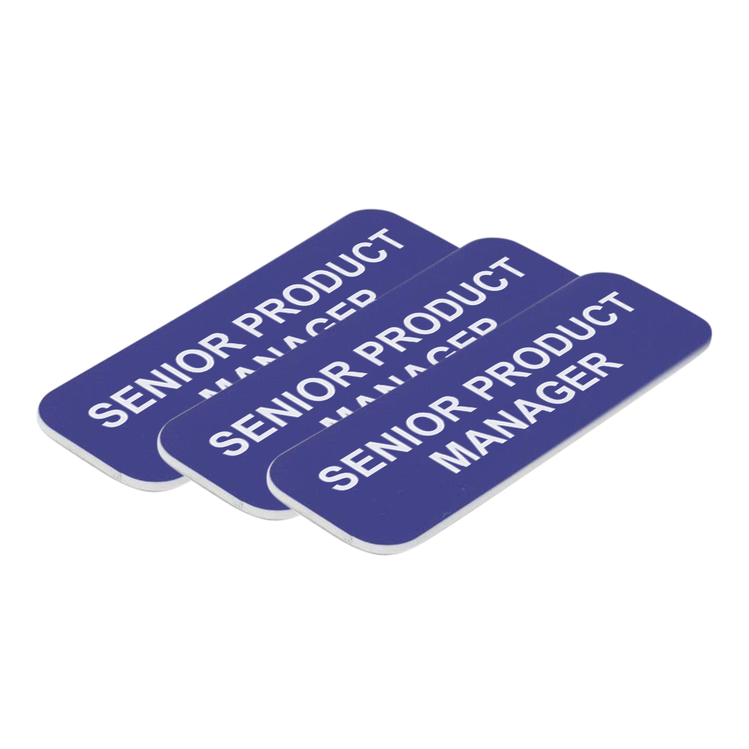Senior Product Manager 1 x 3" Name Tag/Badge, (3 Pack) - Picture 12 of 19