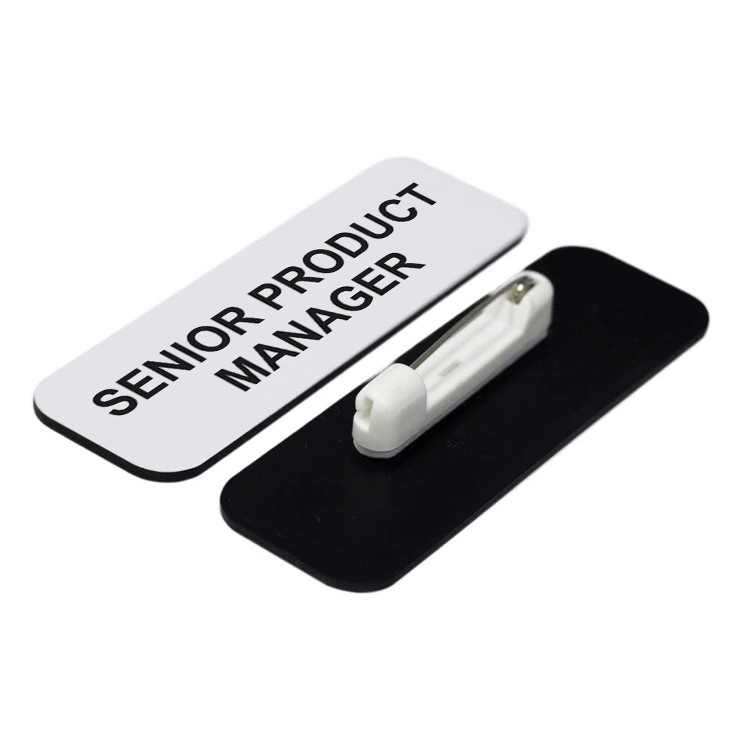 Senior Product Manager 1 x 3" Name Tag/Badge, (3 Pack) - Picture 17 of 19