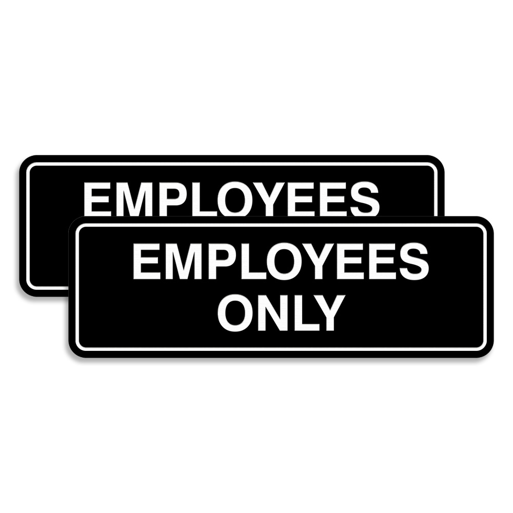 Standard Employees ONLY Sign (Multipacks)
