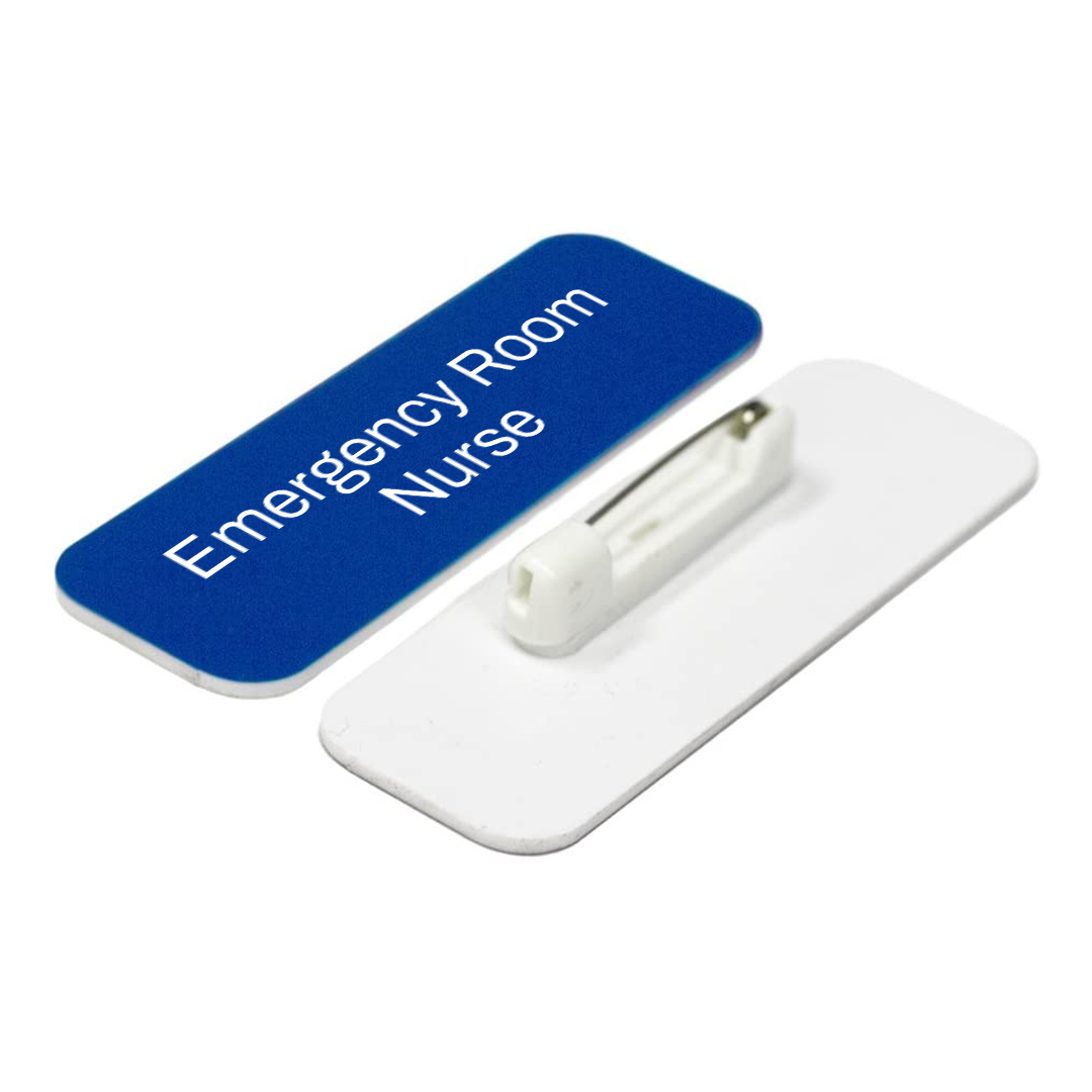 Emergency Room Nurse 1 x 3" Rounded Corner Name Badge