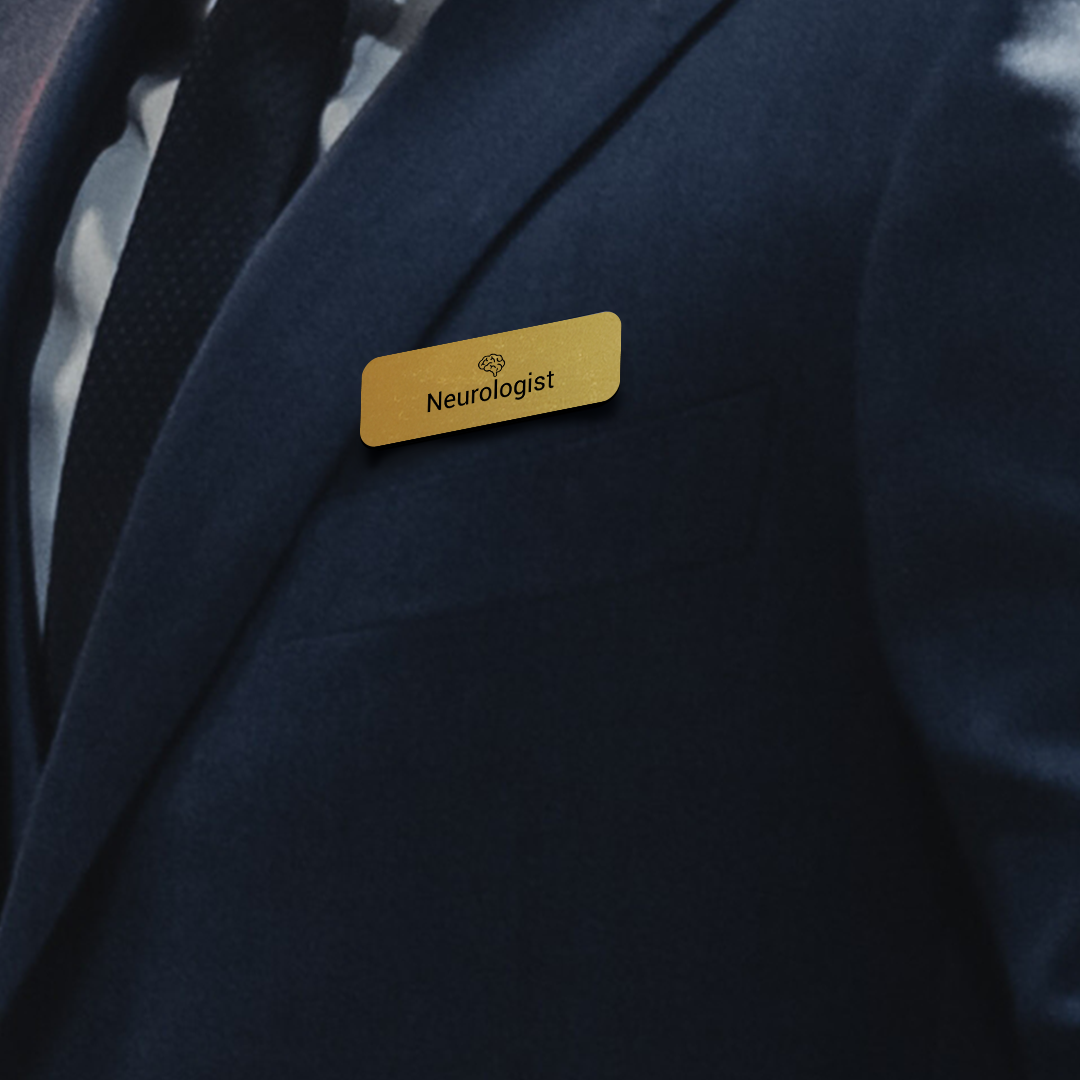 Neurologist 1 x 3" Rounded Corner Name Badge | Medical Specialism Badges