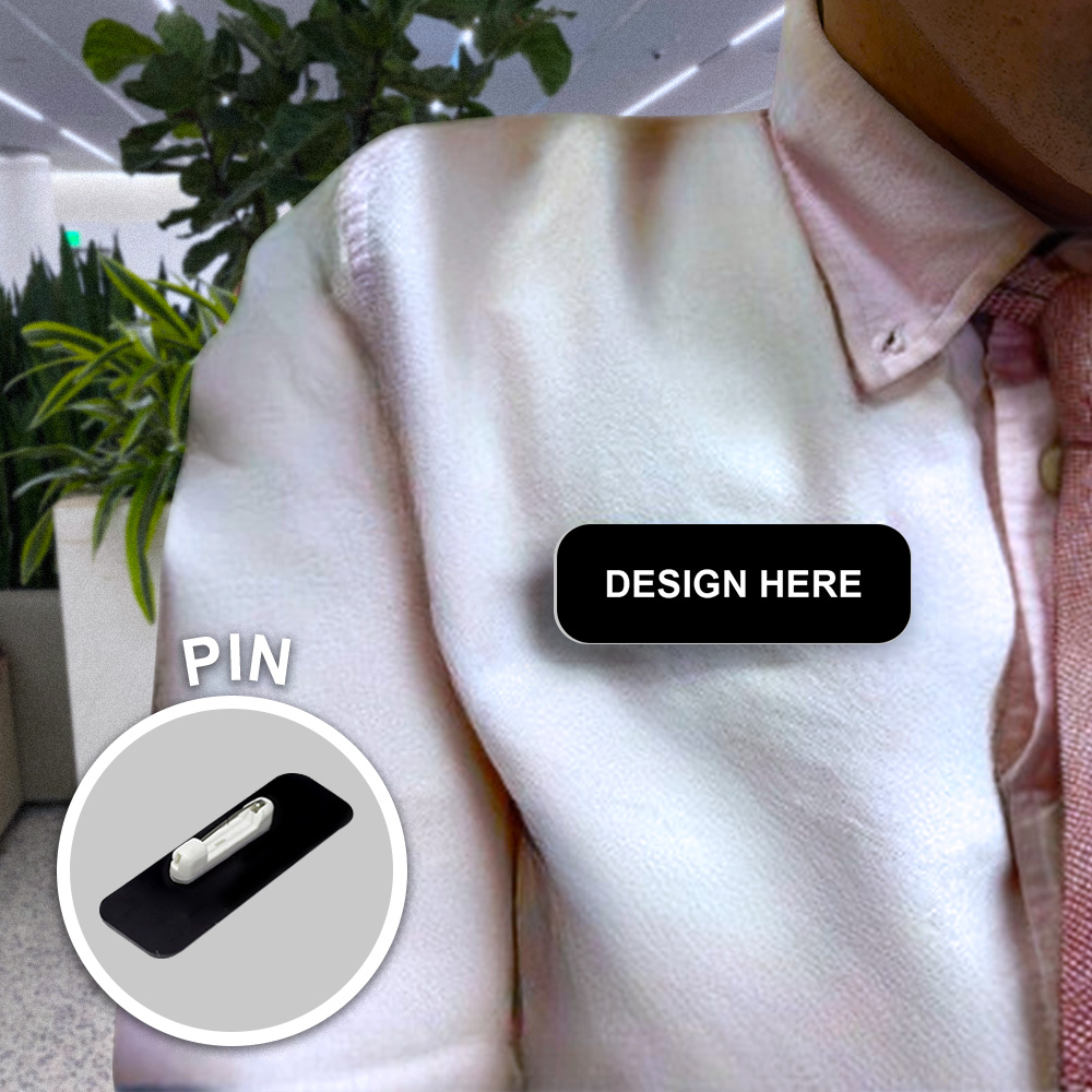 Transporter 1 x 3" Rounded Corner Name Badge | Medical Facilities