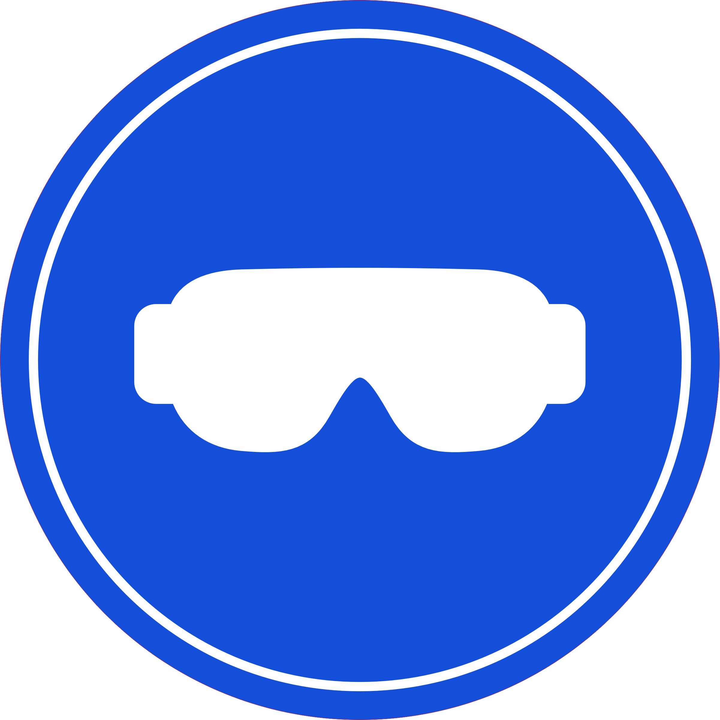 Circle Plus Safety Glasses Wall or Door Sign | Easy Installation
