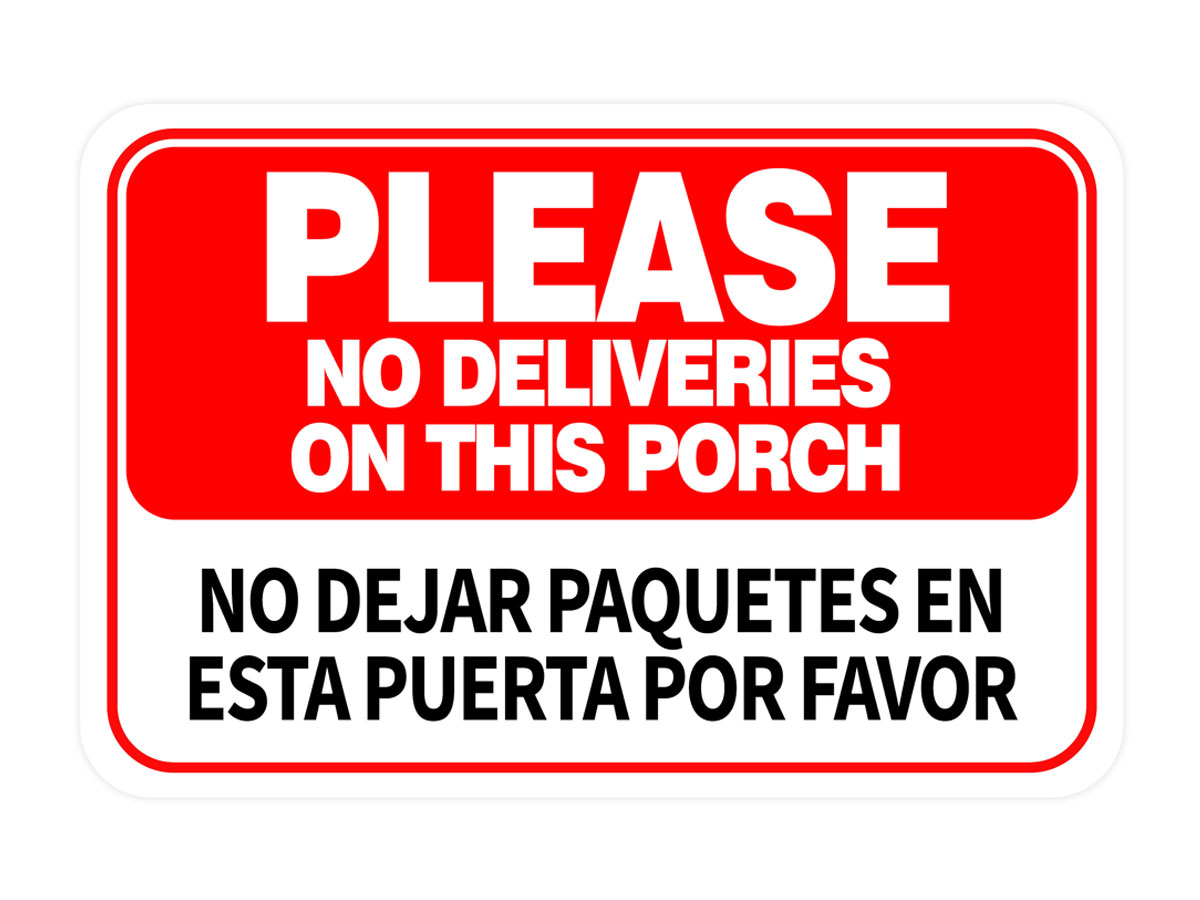 Classic Framed Plus Please No Deliveries On This Porch