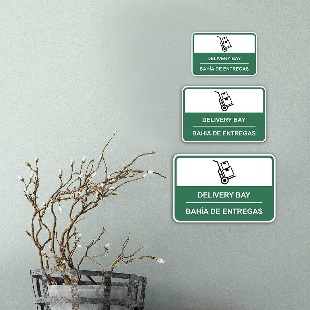 Klassisches gerahmtes Plus Lieferschacht Wand- oder Türschild - Bild 23 von 28