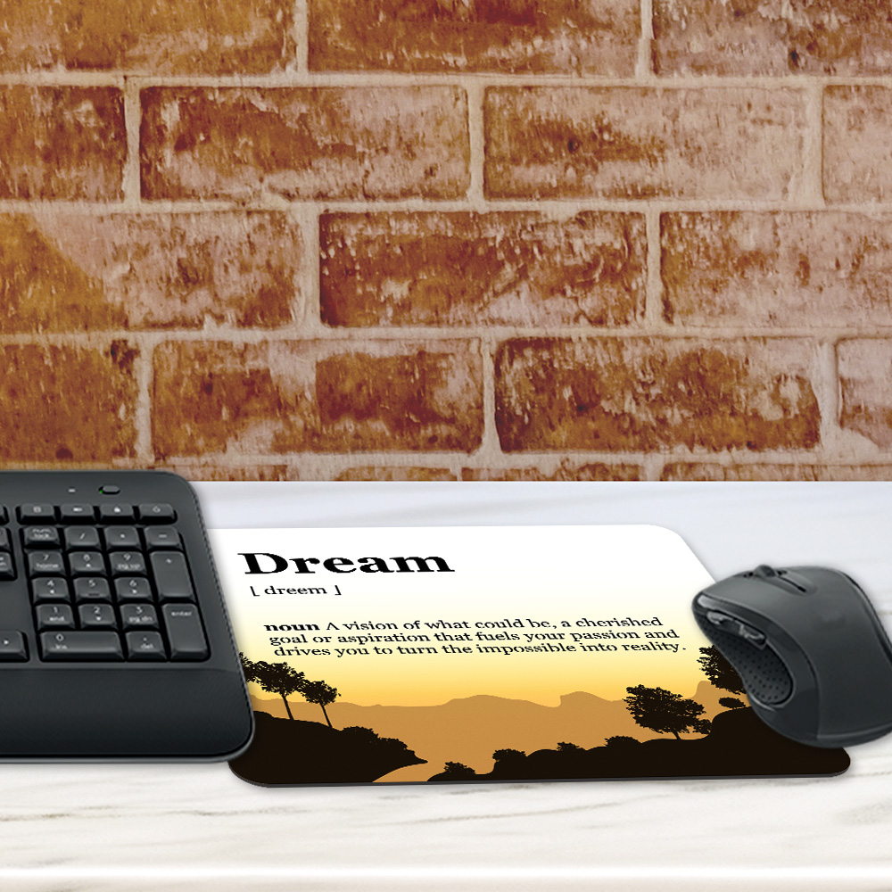 Definitions Designs Inspirational Mouse Pad (7.75 x 9.25") Rectangle (Yellow)