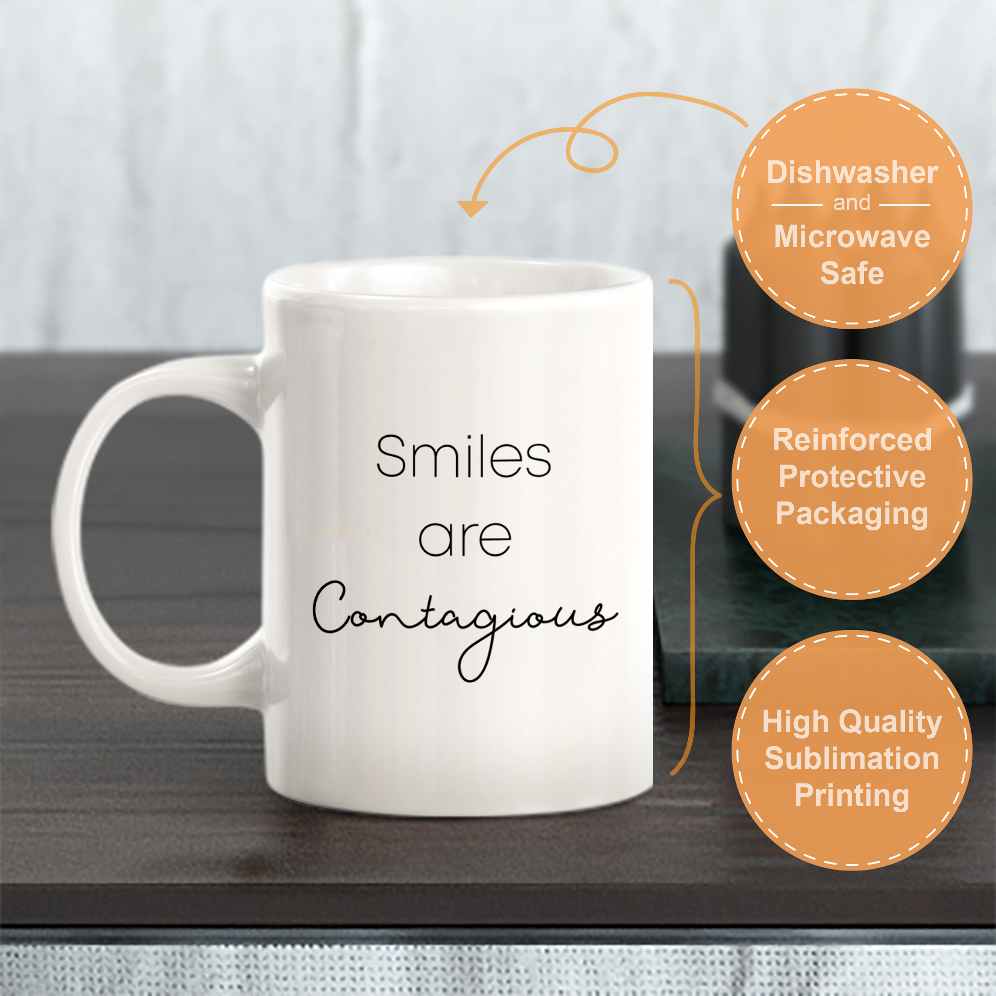 Smiles Are Contagious Coffee Mug