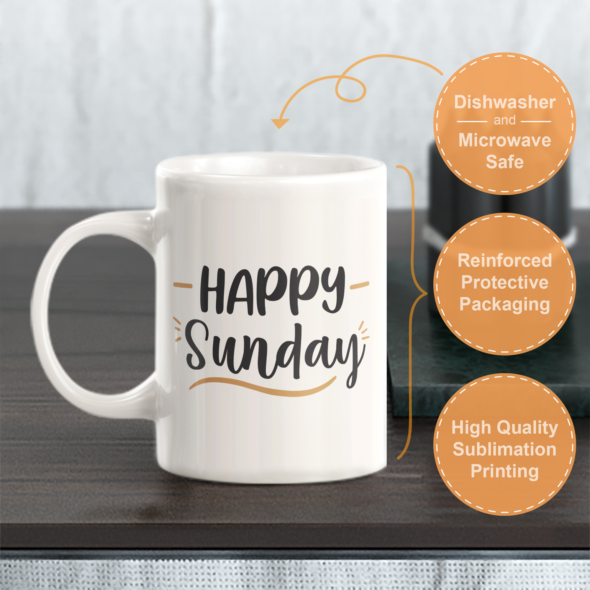 Happy Sunday Coffee Mug - Picture 18 of 20