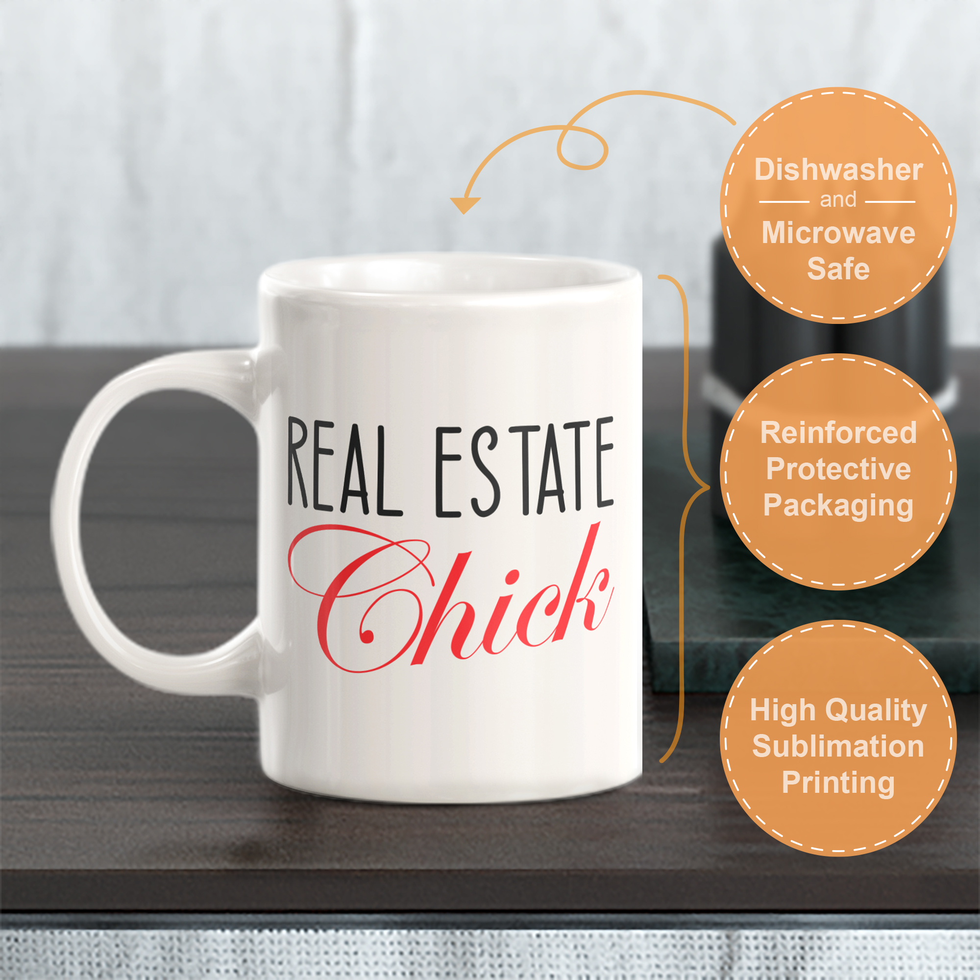 Real Estate Chick Coffee Mug - Picture 6 of 6