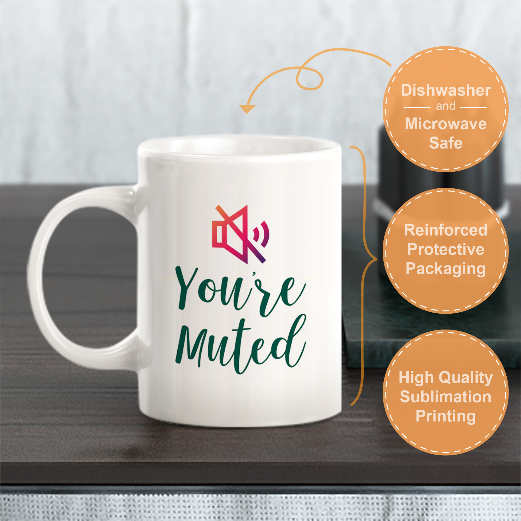 You're Muted Coffee Mug - Picture 6 of 6