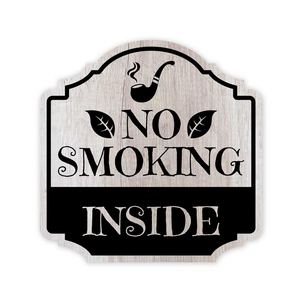 Heritage Plus No Smoking Inside Wall or Door Sign | Rental House Signage