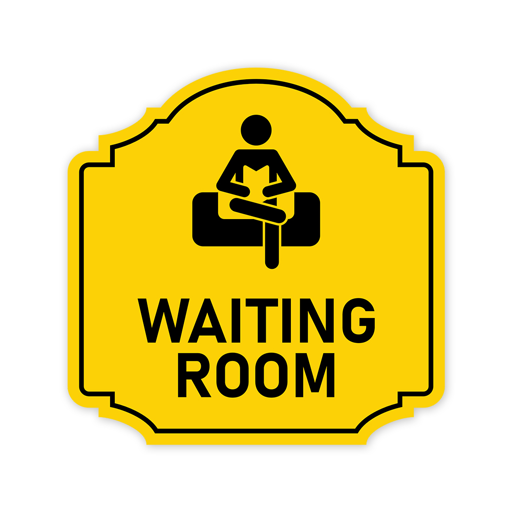 Heritage Plus Waiting Room Wall or Door Sign | Workplace Business Signage