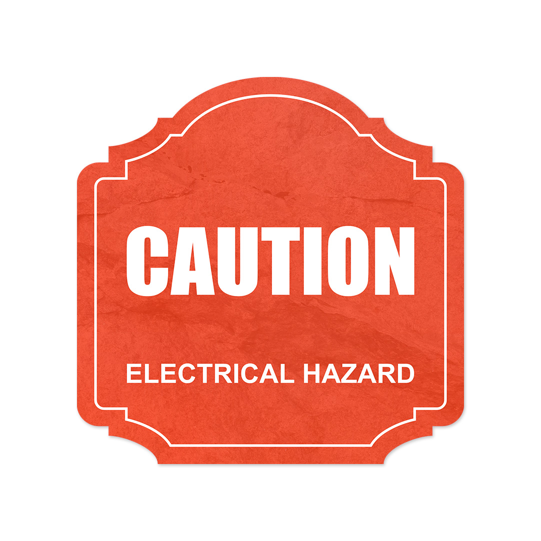 Heritage Plus Caution – Electrical Hazard Wall or Door Sign | Business Signage