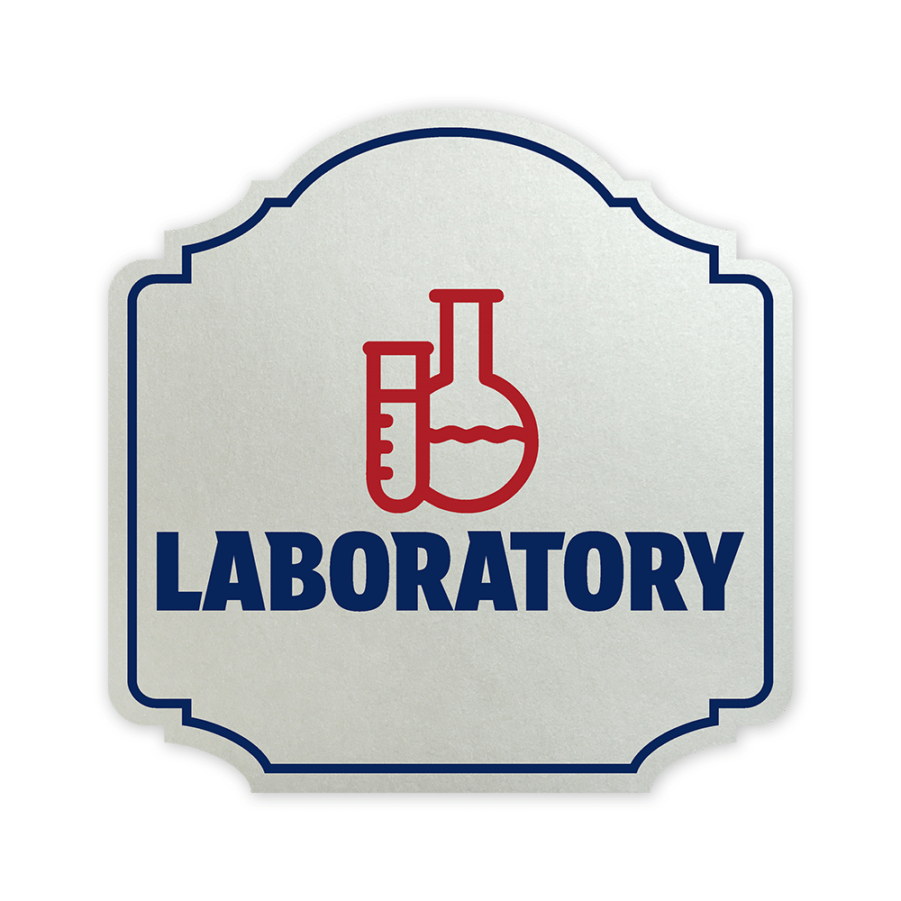 Heritage Plus Laboratory Wall or Door Sign | Science Lab Pharmaceutical Signage