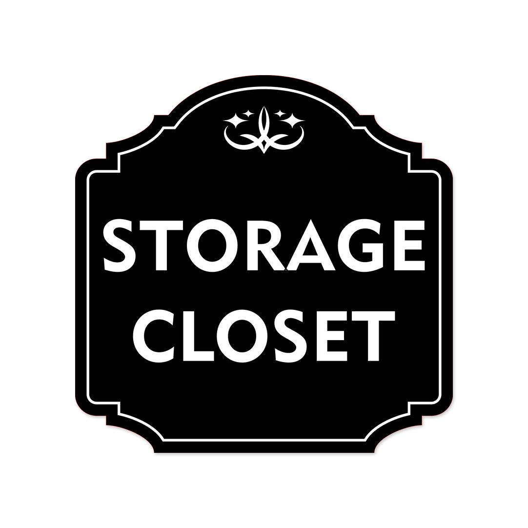 Heritage Plus Storage Closet Wall or Door Sign | Home Decor
