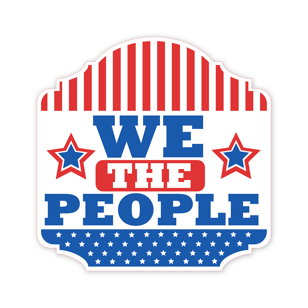 Heritage Plus We The People Wall or Door Sign | Patriotic USA Pride