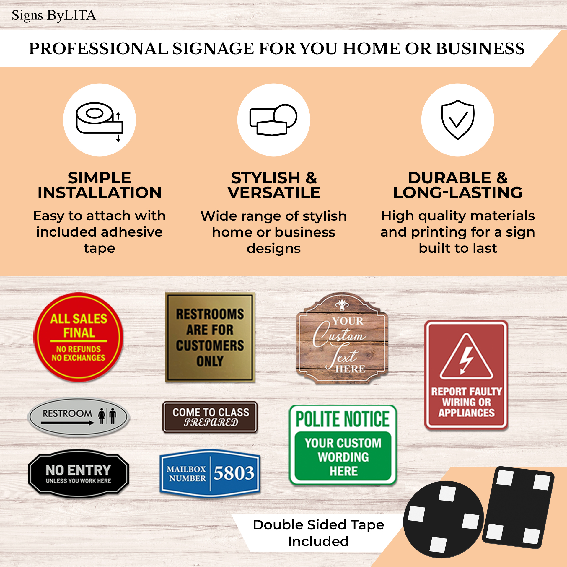 Heritage Plus All Sales Final No Refunds No Exchanges Sign | Bilingual - Picture 15 of 32