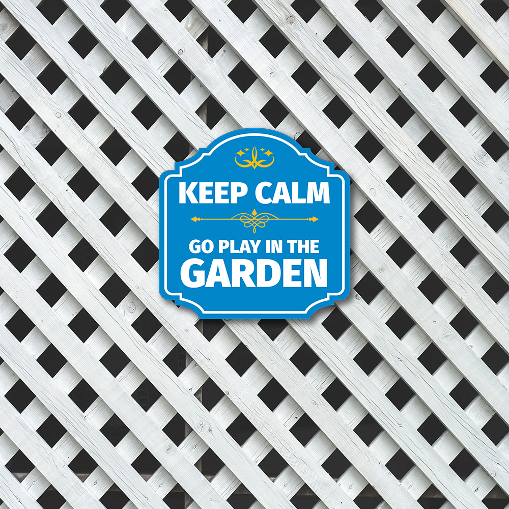 Heritage Plus Keep Calm Go Play In The Garden Wall or Door Sign | Home Decor - Picture 14 of 36