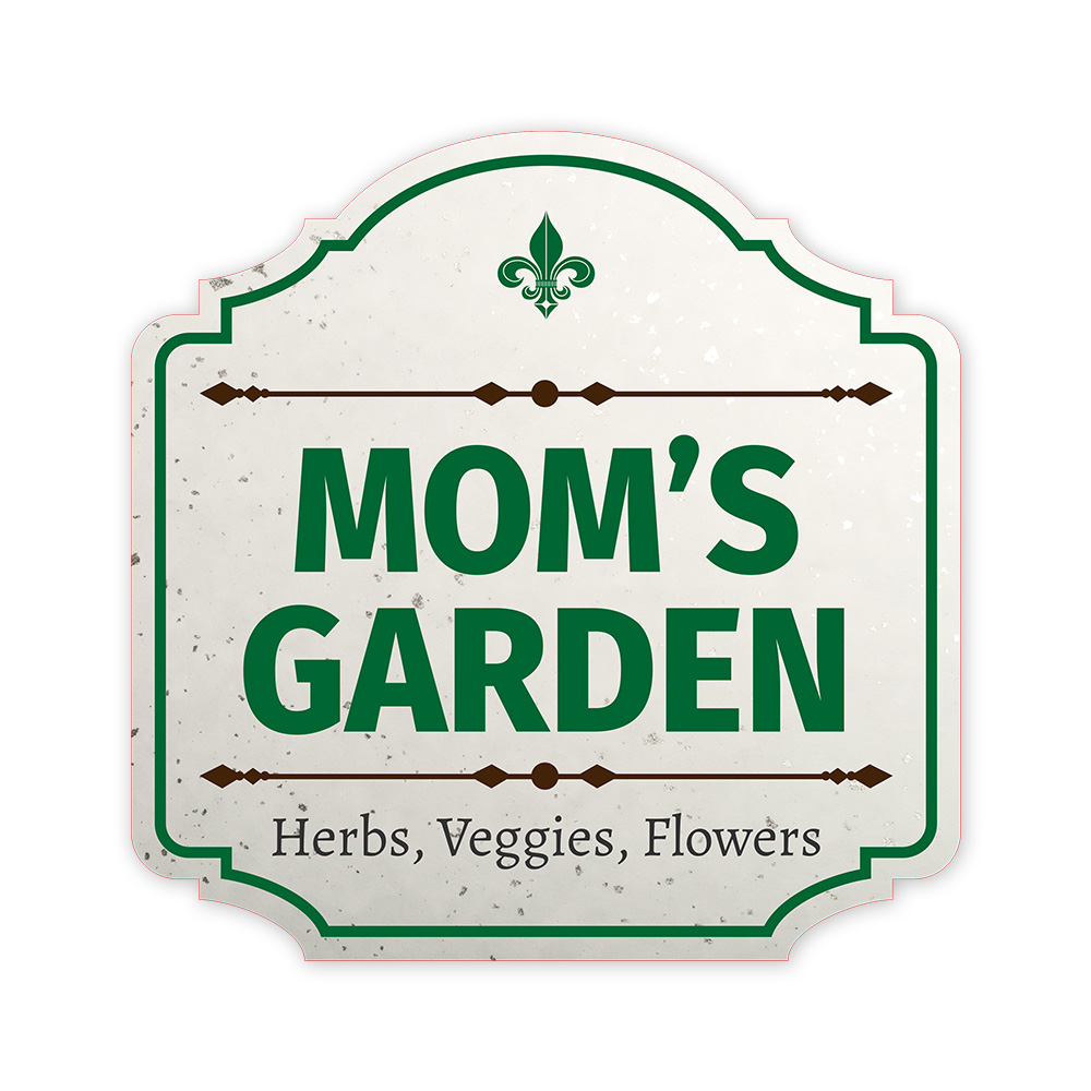 Heritage Plus Mom’s Garden Herbs, Veggies, Flower Wall or Door Sign