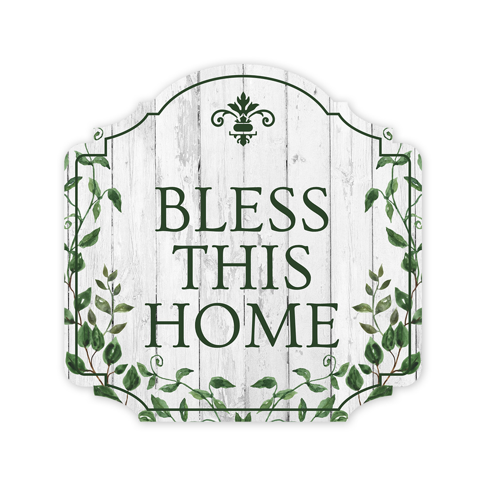 Heritage Plus Bless This Home Wall or Door Sign | Home Entrance Decoration