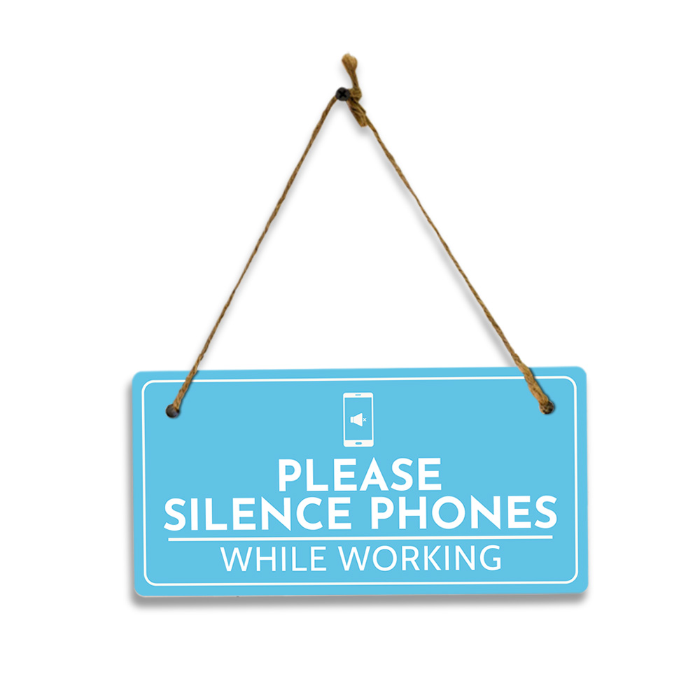 Keep Office Clutter-Free Tidy Desk Policy 5×10 Hanging Plus Sign | Office Decor