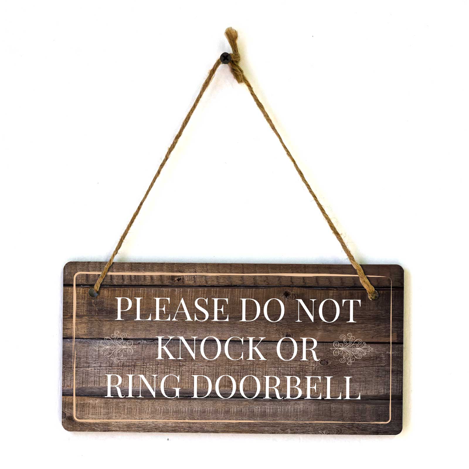 Instructions & Reminders | Rustic Dark Wood 5 x 10″ Hanging Signs