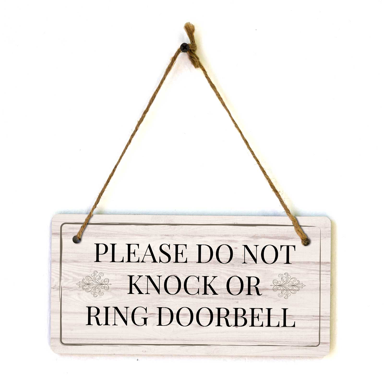 Instructions & Reminders | Rustic Light Wood 5 x 10″ Hanging Signs