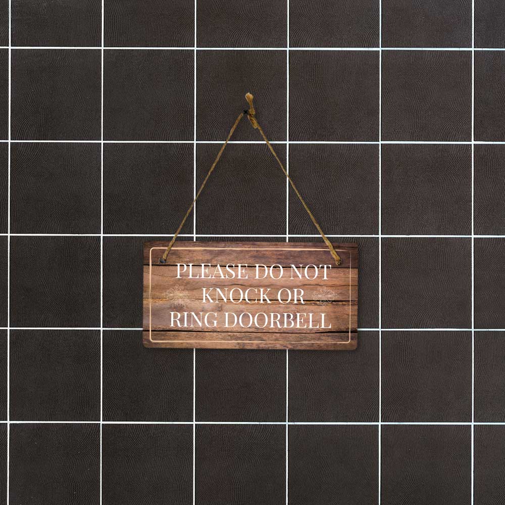 Instructions & Reminders | Rustic Oak Wood 5 x 10" Hanging Signs