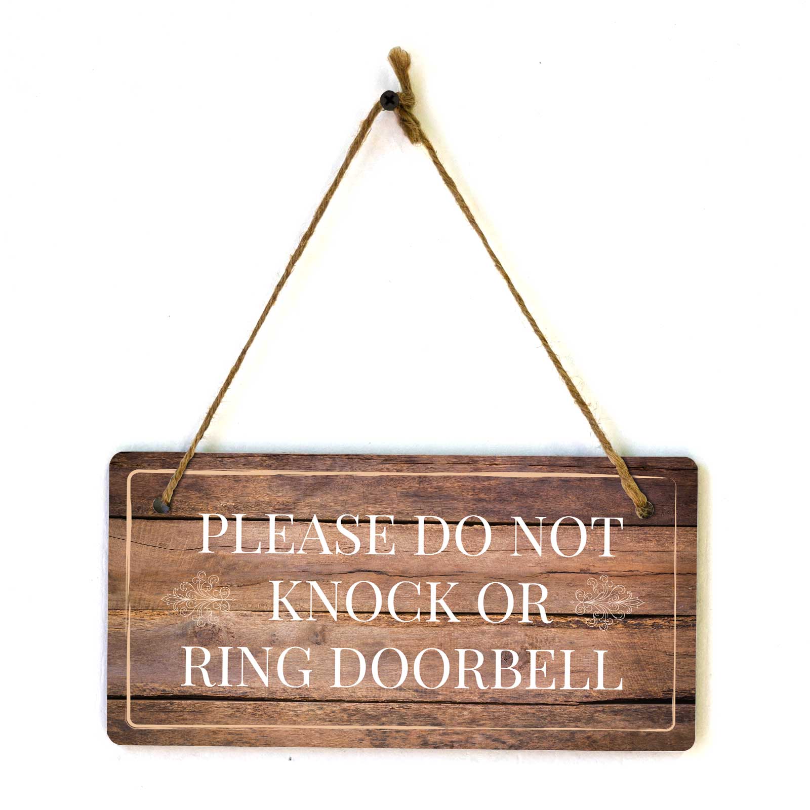 Instructions & Reminders | Rustic Oak Wood 5 x 10" Hanging Signs