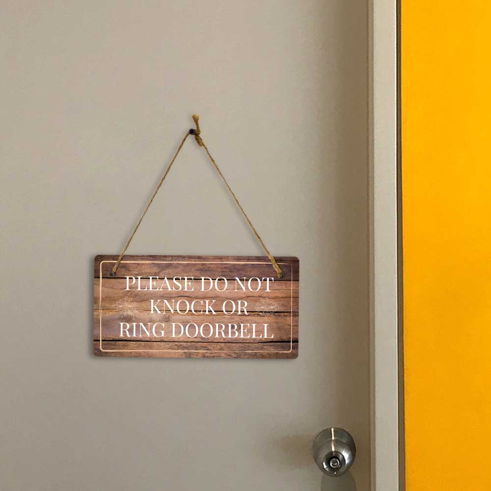 Instructions & Reminders | Rustic Oak Wood 5 x 10" Hanging Signs