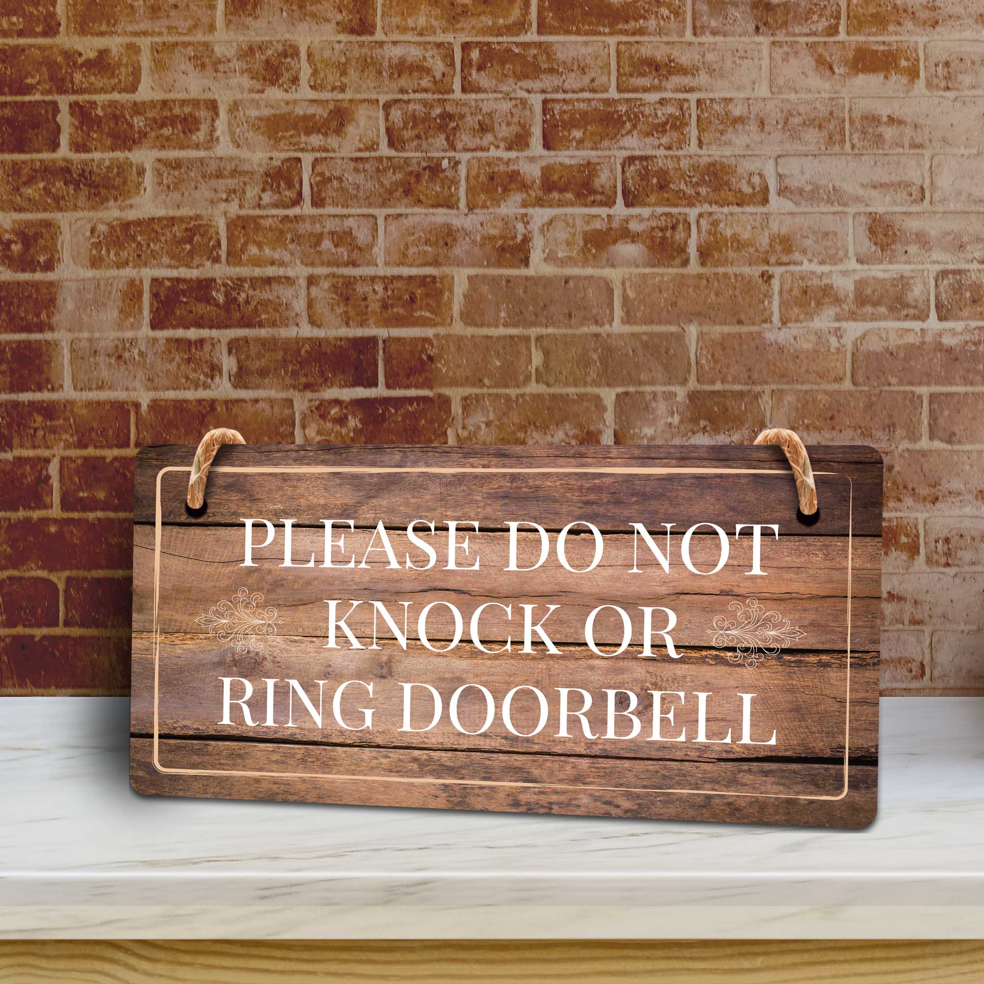 Instructions & Reminders | Rustic Oak Wood 5 x 10" Hanging Signs