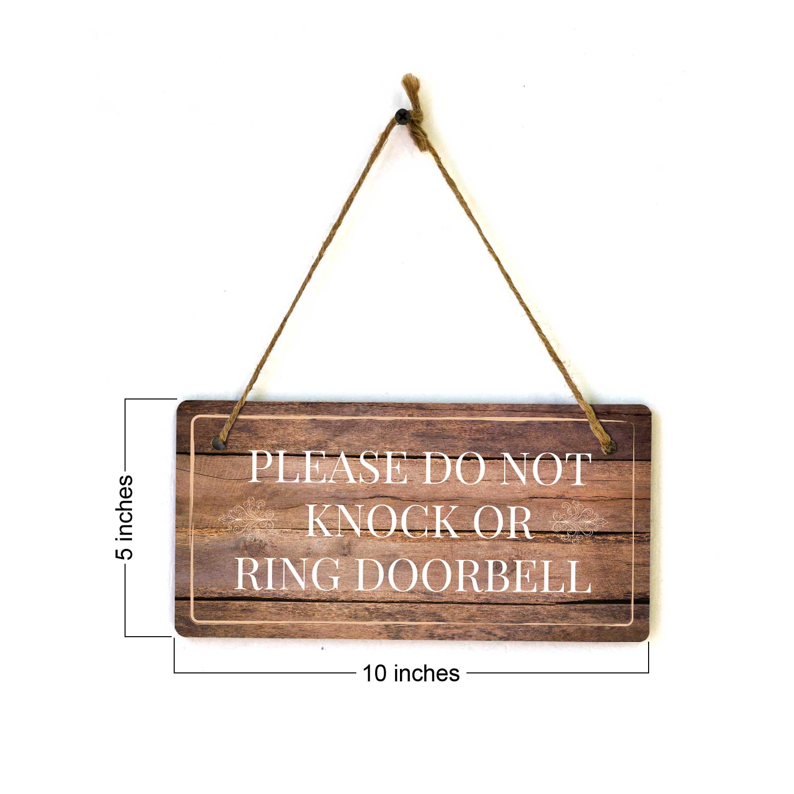 Instructions & Reminders | Rustic Oak Wood 5 x 10" Hanging Signs