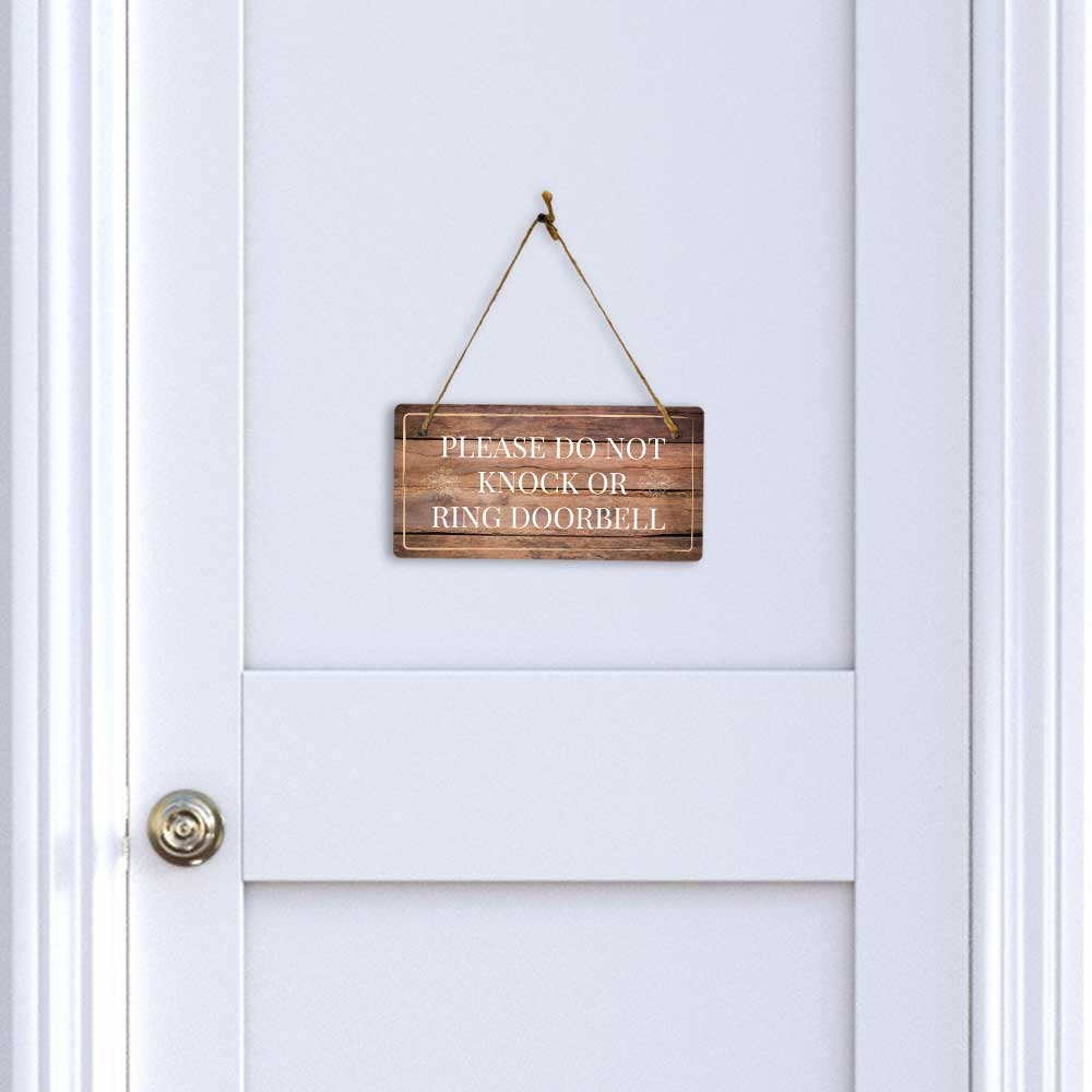Instructions & Reminders | Rustic Oak Wood 5 x 10" Hanging Signs