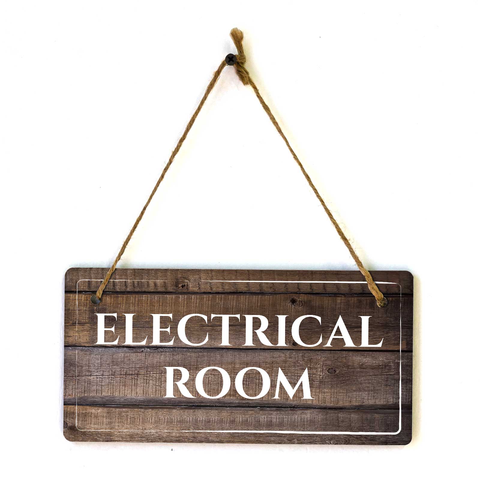 Rooms & Spaces | Rustic Dark Wood 5 x 10″ Hanging Signs