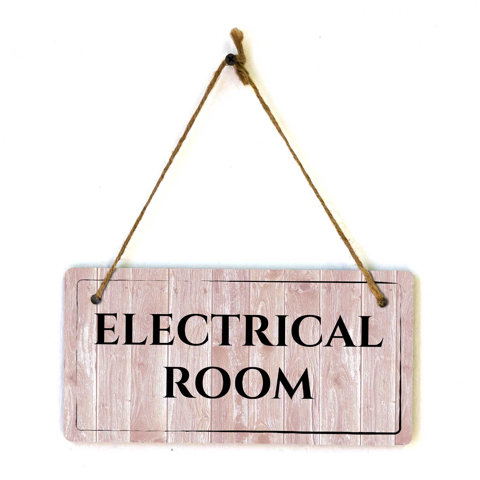 Rooms & Spaces | Rustic Red Wood 5 x 10″ Hanging Signs