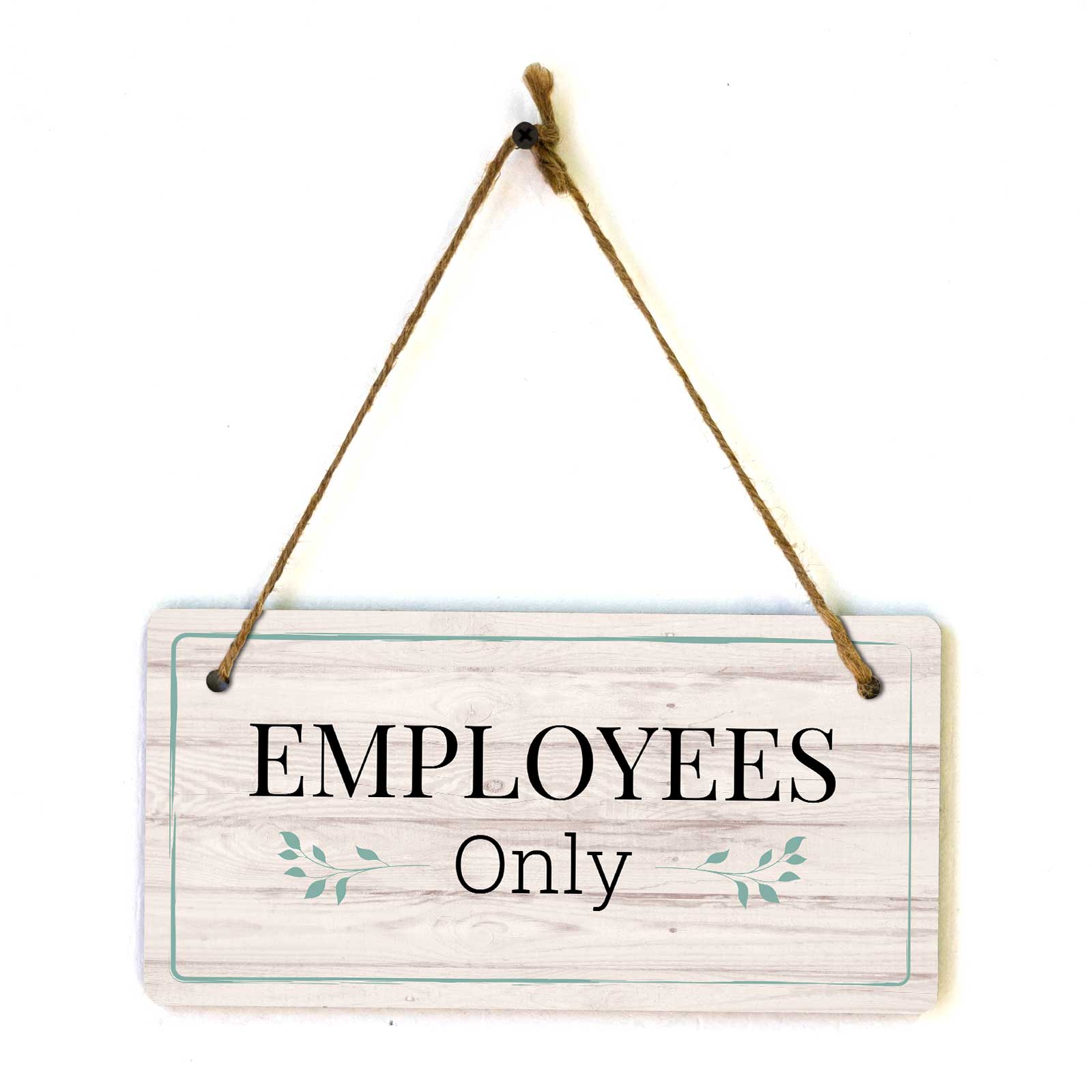 Access & Entry Control | Rustic Light Wood 5 x 10″ Hanging Signs