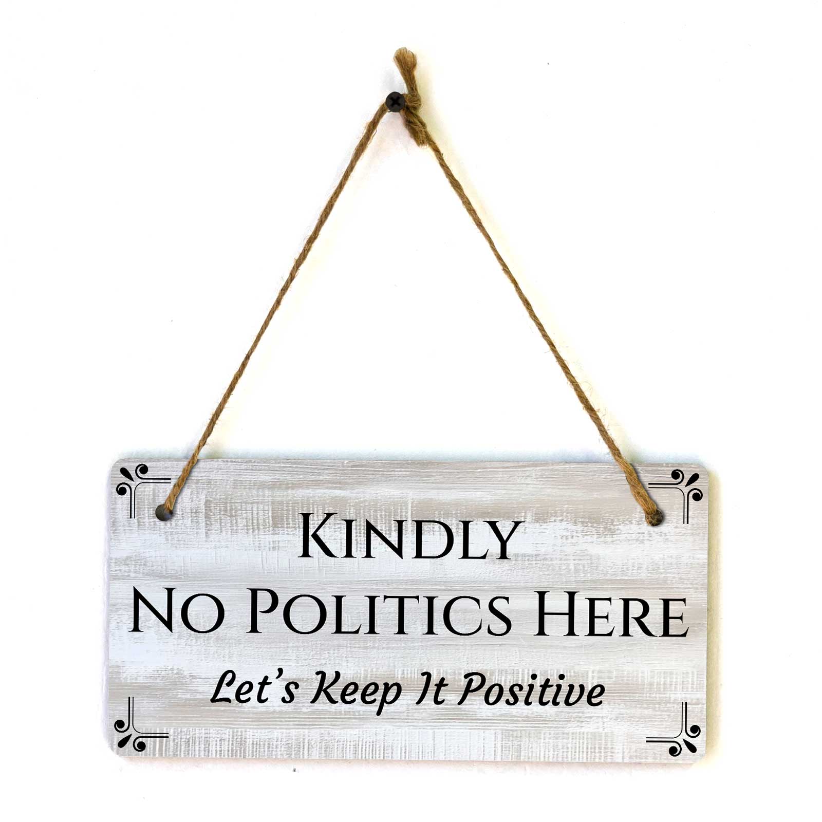 Signs ByLITA Friendly Decorative 5×10 Hanging Plus Wall or Door Sign
