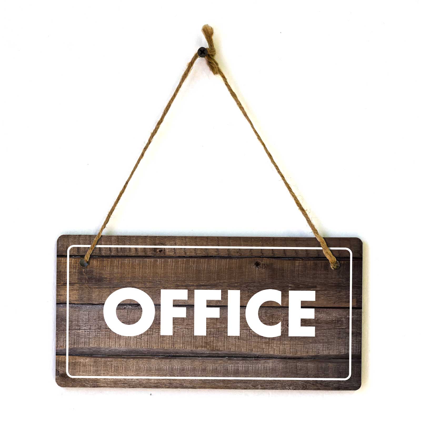 Business Signs | Rustic Dark Wood 5 x 10″ Hanging Signs
