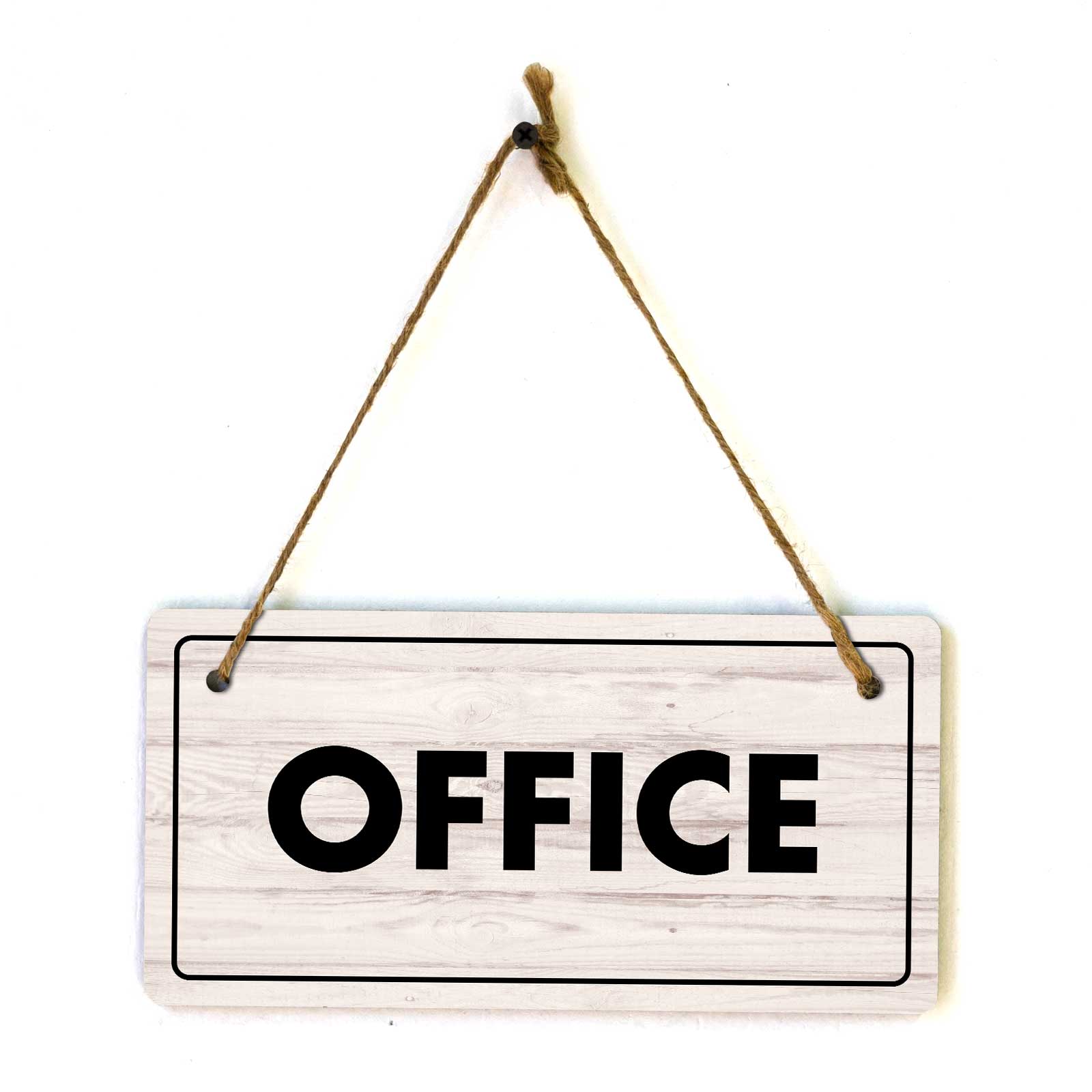 Business Signs | Rustic Light Wood 5 x 10″ Hanging Signs