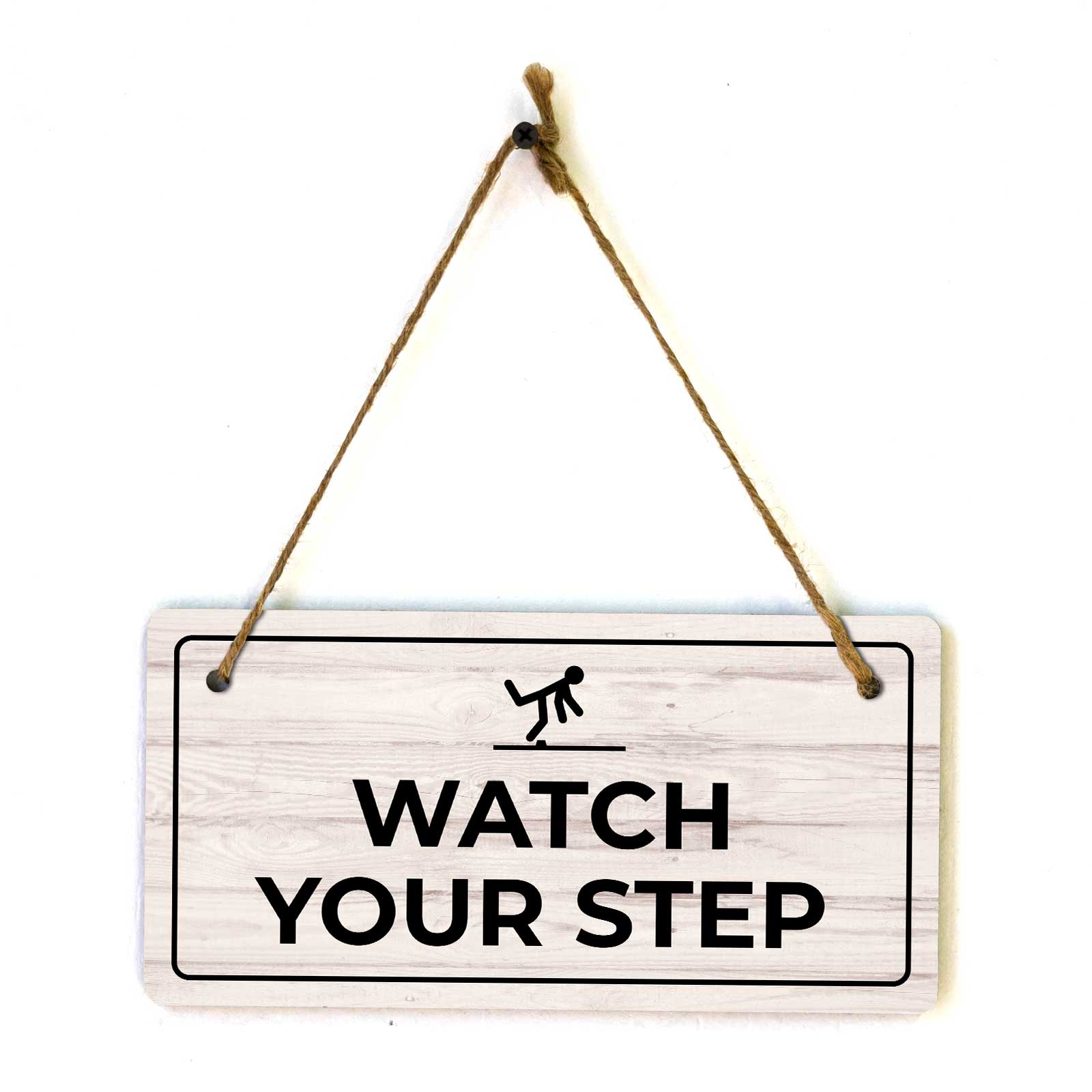 Directional & People Guidance | Rustic Light Wood 5 x 10″ Hanging Signs